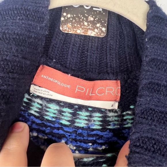 Sz S Anthropologie Pilcro Preloved $189 MSRP Selene Fleece Sweater - Picture 14 of 14